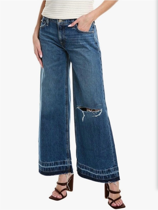 Hudson Jeans Denim - NWT Hudson Freya Mid-Rise Wide Leg Distressed Skater Jeans Sz 30